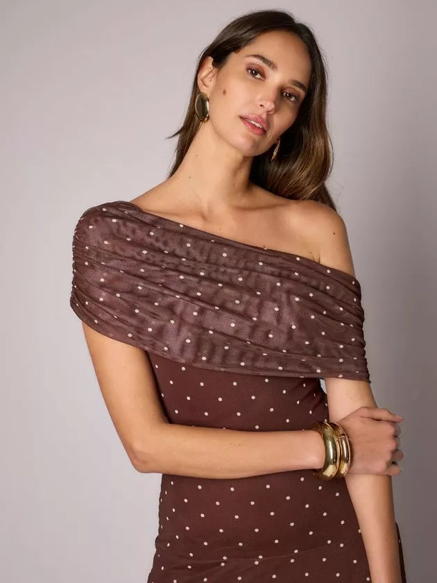 Robe lilas soyeuse