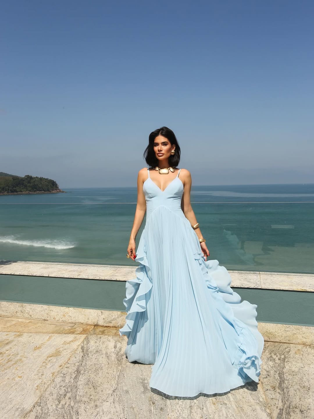 Robe vert émeraude