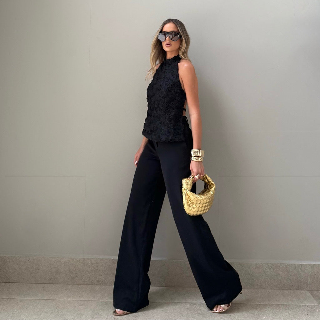 Ensemble champagne satiné