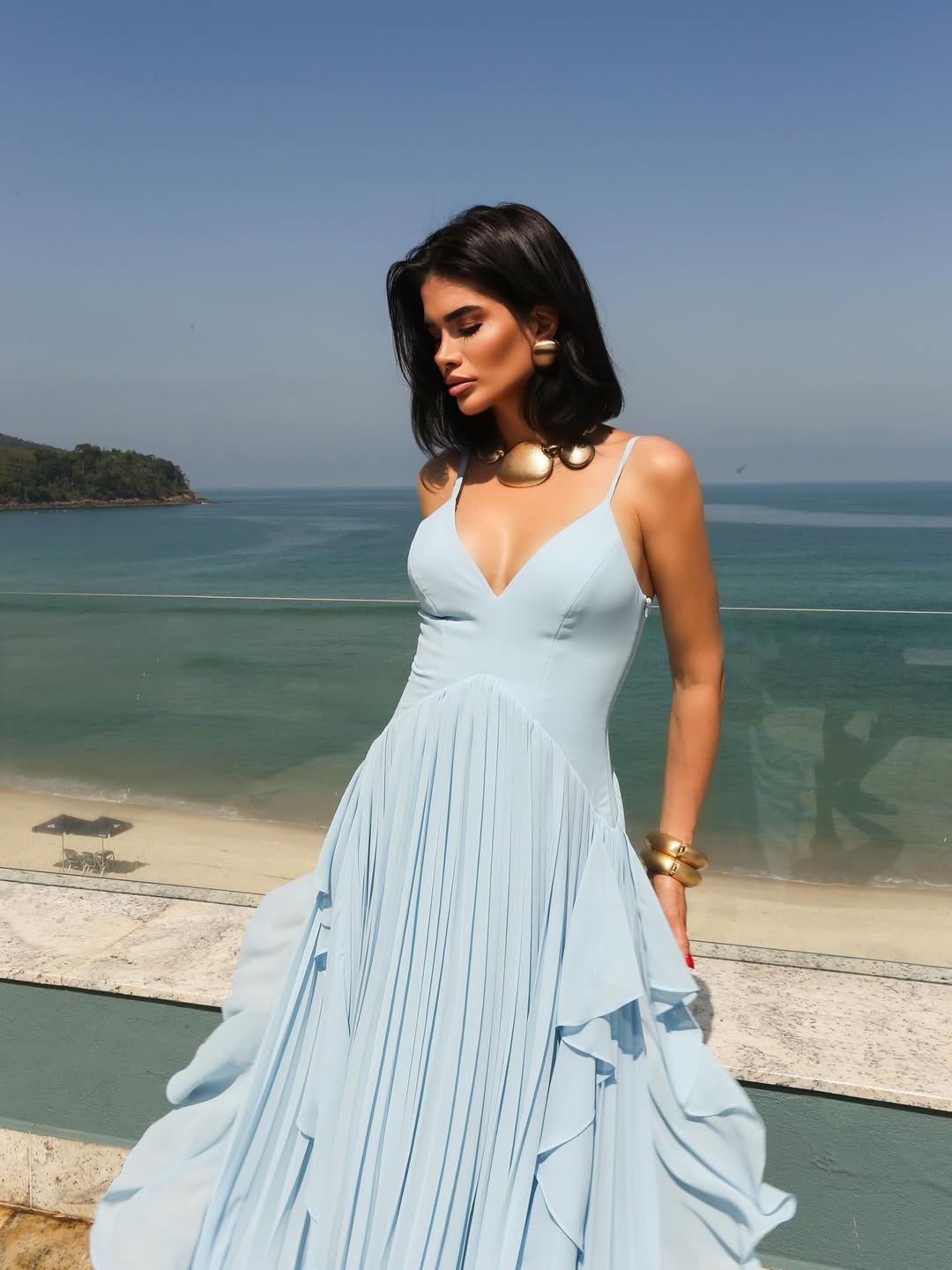 Robe vert émeraude