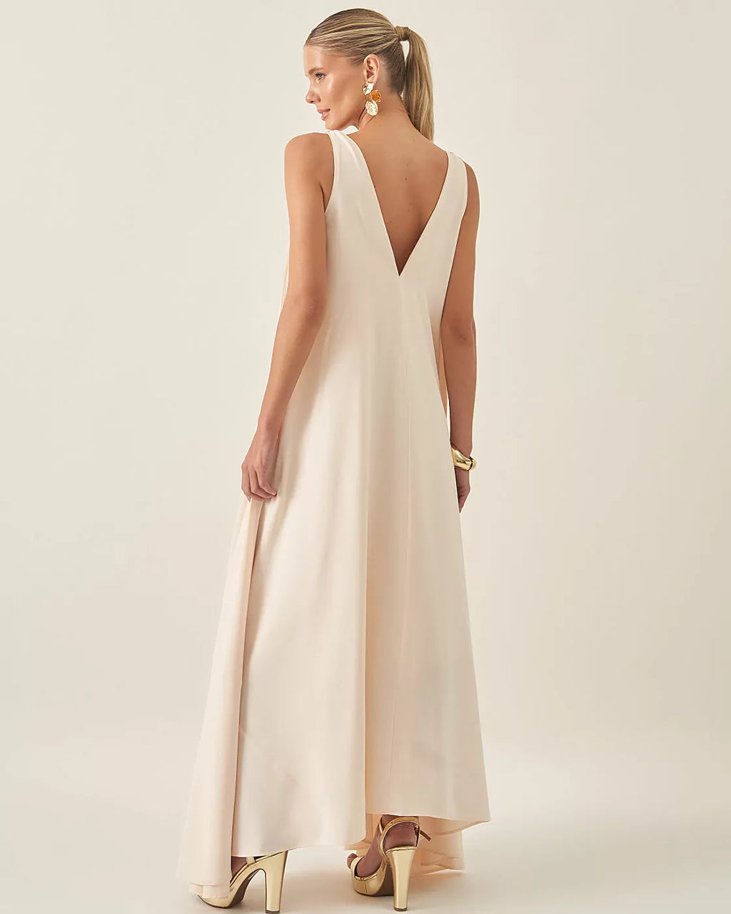 Robe bleu royal plissée