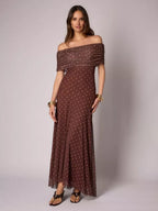 Robe lilas soyeuse