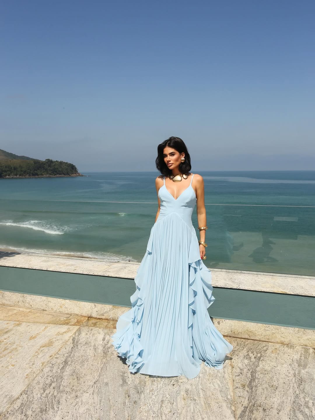 Robe vert émeraude