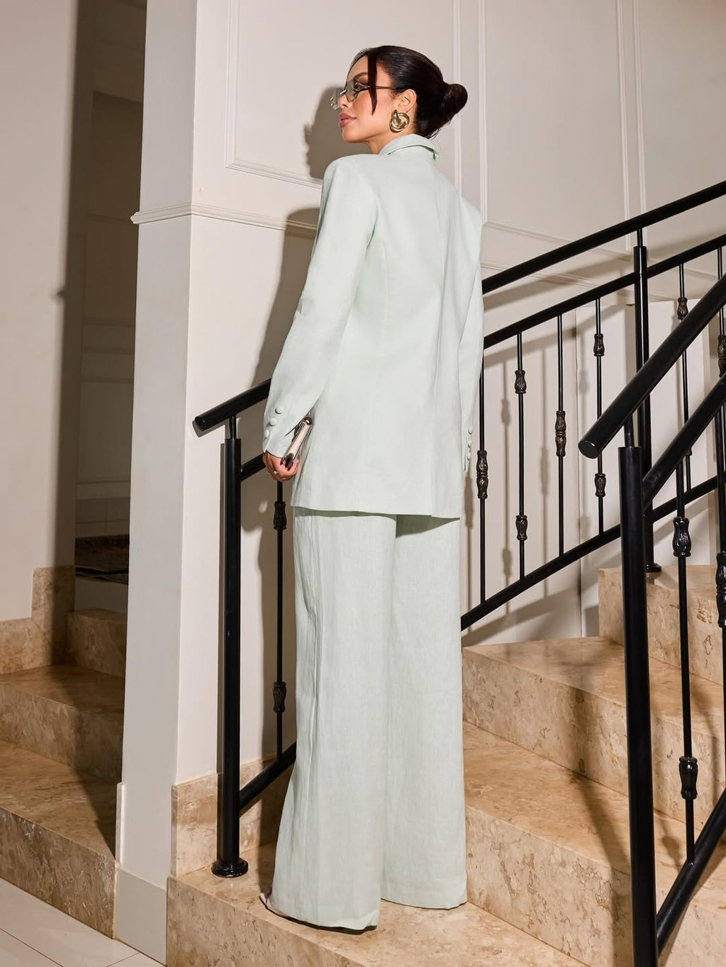 Ensemble rose poudré