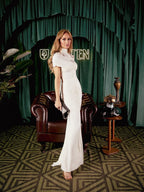 Robe argentée soirée