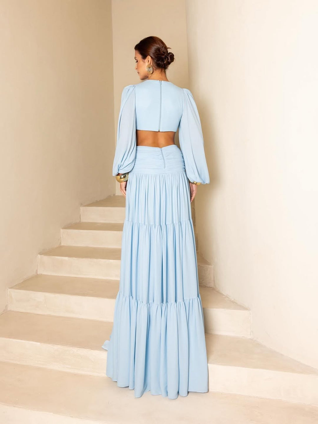 Robe beige minimaliste