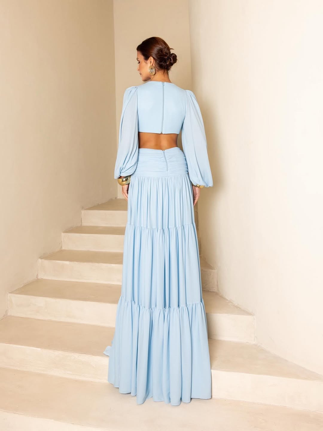 Robe beige minimaliste